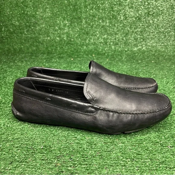 Prada | Shoes | Prada Mens Black Leather Loafers Drivers  display picture 1